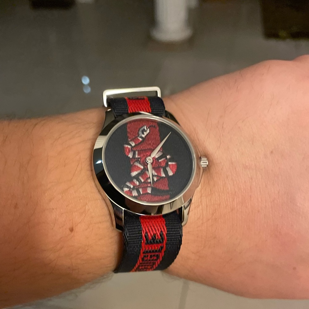 GUCCI Le Marché des Merveilles Watch snake for men or women. Snake watch. - Picture 4 of 14